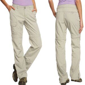 Columbia Silver Ridge Convertible Pants-to-Short in Rip Stop Nylon - Fossil - 12